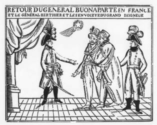 Return of General Bonaparte to France (engraving) | Obraz na stenu
