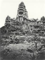 The Temple of Angkor Wat, completed c.1150 (b/w photo) | Obraz na stenu