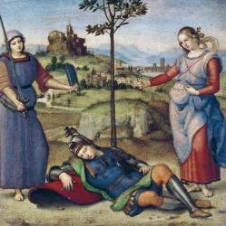 Vision of a Knight, c.1504 (oil on poplar) | Obraz na stenu