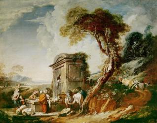 The Washerwomen, c.1730 (oil on canvas) | Obraz na stenu