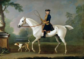 Sir Roger Burgoyne Riding 'Badger', 1740 (oil on canvas) | Obraz na stenu