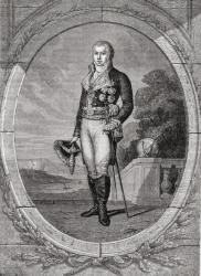Manuel Godoy y Alvarez de Faria, engraved by Blanpain, from 'Histoire de la Revolution Francaise' by Louis Blanc (1811-82) (engraving) | Obraz na stenu