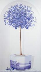 China Blue Tree set in a Niche | Obraz na stenu