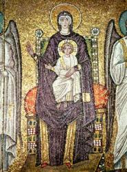 Virgin and Child, from the Procession of the Martyrs in the nave (mosaic) | Obraz na stenu