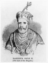 Bahadur Shah II, 1858 (engraving) | Obraz na stenu