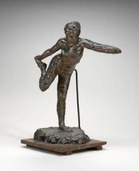 Dancer Holding Her Right Foot in Her Right Hand, c.1900-1911 (brown wax and plastiline) | Obraz na stenu