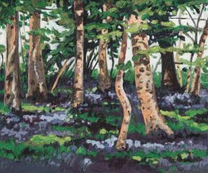 Bluebell wood, 2009, (oil on canvas) | Obraz na stenu