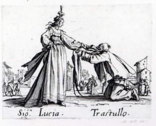 Balli de Sfessania, c.1622 (engraving) (b/w photo) | Obraz na stenu