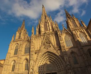 Barcelona, Spain. The Gothic cathedral. | Obraz na stenu