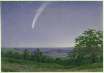 Donati's Comet, Oxford, 7.30pm, 5th October 1858 (w/c & bodycolour over graphite on paper) | Obraz na stenu