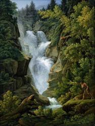 Waterfall in the Bern Highlands, 1796 (oil on canvas) (see also 191631) | Obraz na stenu