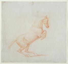 A Prancing Horse, facing right, 1790 (red chalk on paper) | Obraz na stenu