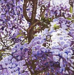 Blue wisteria, 2011, (oil on canvas) | Obraz na stenu