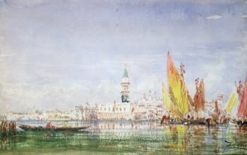 Venice (w/c on paper) | Obraz na stenu