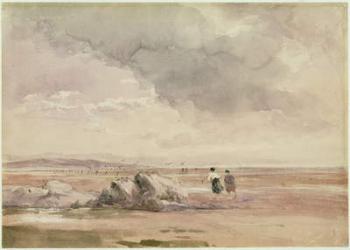 On Lancaster Sands, Low Tide, c.1840-47 (w/c, pen and black ink and pencil on paper) | Obraz na stenu