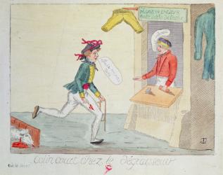 Colin Court at the stain removers, 1814 (coloured engraving) | Obraz na stenu