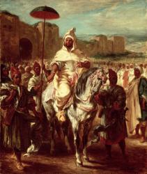 Abd Ar-Rahman (d.788) Sultan of Morocco (oil on canvas) | Obraz na stenu