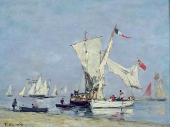 Sailing Boats, c.1869 (oil on panel) | Obraz na stenu