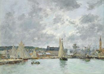 Trouville Harbour, 1880 | Obraz na stenu