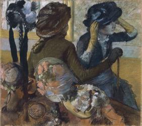 At the Milliner's, 1882 (pastel on paper) | Obraz na stenu