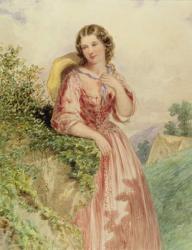 A Country Girl, 19th century | Obraz na stenu