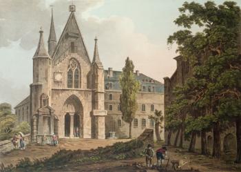 The College de Navarre in Paris, engraved by I. Hill, 1809 (aquatint) | Obraz na stenu