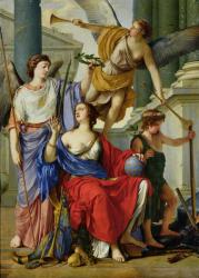 Allegory of the Regency of Anne of Austria (1601-66) 1648 (oil on canvas) | Obraz na stenu