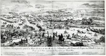 The Battle of the Boyne, c.1690 (engraving) | Obraz na stenu