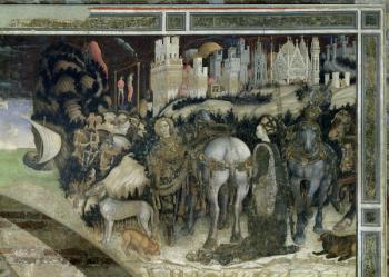 St. George Rescuing the Princess of Trebizond, c.1433-38 (fresco) | Obraz na stenu