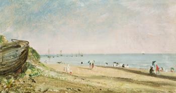 Brighton Beach (oil on paper) | Obraz na stenu