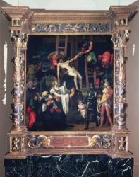 The Descent from the Cross (oil on board) | Obraz na stenu