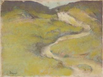 Pathway in a Field, 1890 (pastel over monotype in oils) | Obraz na stenu