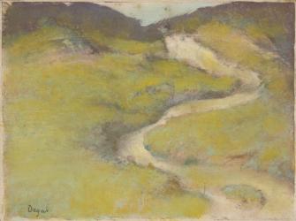 Pathway in a Field, 1890 (pastel over monotype in oils) | Obraz na stenu