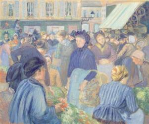 Le Marche de Gisors, 1889 (oil on canvas) | Obraz na stenu