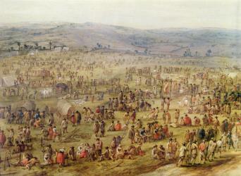 Military Encampment (oil on copper) (detail of 341904) | Obraz na stenu