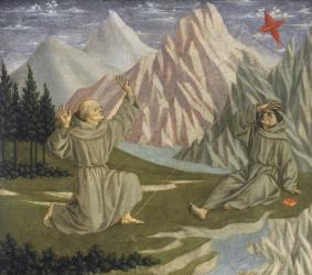 Saint Francis Receiving the Stigmata, c. 1445-50 (tempera on panel) | Obraz na stenu