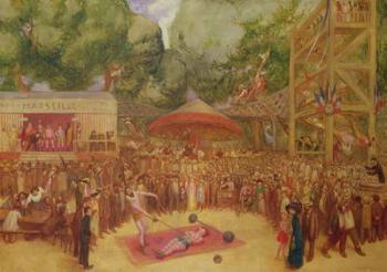 The Fair at Saint-Cloud, c.1920 (oil on canvas) | Obraz na stenu