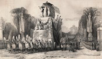 Napoleon's Return from St. Helena, 1821 (engraving) | Obraz na stenu
