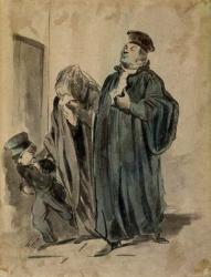 Judge, Woman and Child (ink on paper) | Obraz na stenu