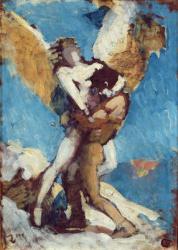 Jacob Wrestling with the Angel, c.1876 (oil on canvas) | Obraz na stenu