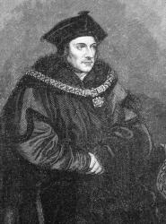 Sir Thomas More (1478-1535) (engraving) (see also 84116) | Obraz na stenu