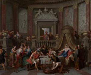 The Banquet of Cleopatra, c.1700 (oil on canvas) | Obraz na stenu