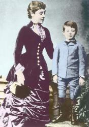 Winston Churchill with his mother, Lady Randolph Churchill (photo) | Obraz na stenu