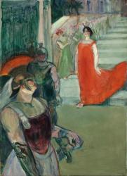 The Opera 'Messalina' at Bordeaux (Messaline descend l'escalier bordé de figurants), 1900-1901 (oil on canvas) | Obraz na stenu