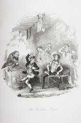 The Warden's Room, illustration from `The Pickwick Papers' by Charles Dickens (1812-70) published 1837 (litho) | Obraz na stenu