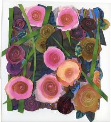 Small Corner of the Rose Garden no.5, 2016, (ink painting collage) | Obraz na stenu