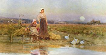 The Gleaners, 1896 (w/c on paper) | Obraz na stenu