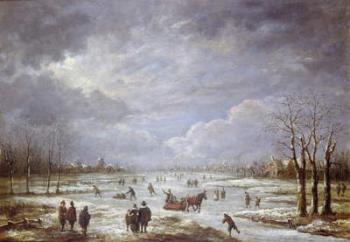 Winter Landscape (oil on canvas) | Obraz na stenu
