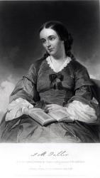 Margaret Fuller (1810-50) pub. by Johnson, Wilson & Co., 1872 (engraving) (b&w photo) | Obraz na stenu