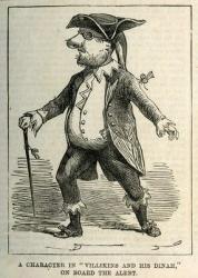 A Character in 'Villikins and his Dinah', on board The Alert, published in 'The Illustrated London News' c.1875-77 (engraving) | Obraz na stenu